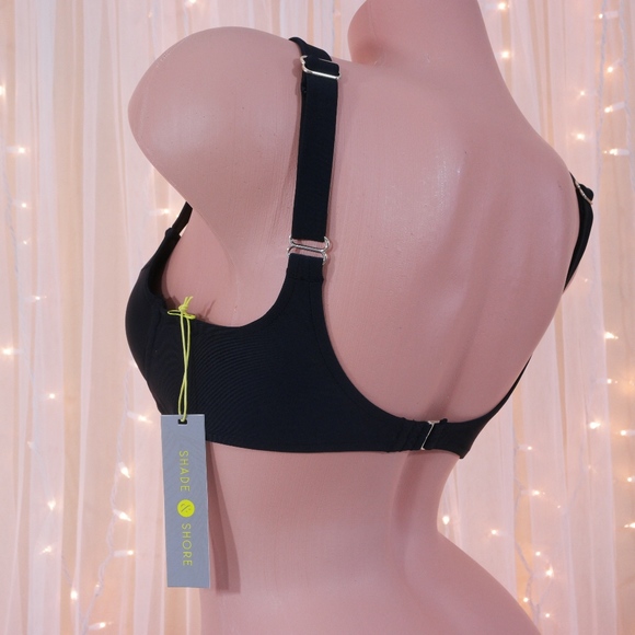 Shade & Shore Black Push Up Bikini Top Size 32DD - Picture 5 of 5